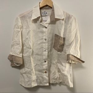 Cute Button Up with 3/4 sleeve
